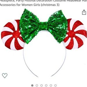 Christmas sequence Minnie ears!!